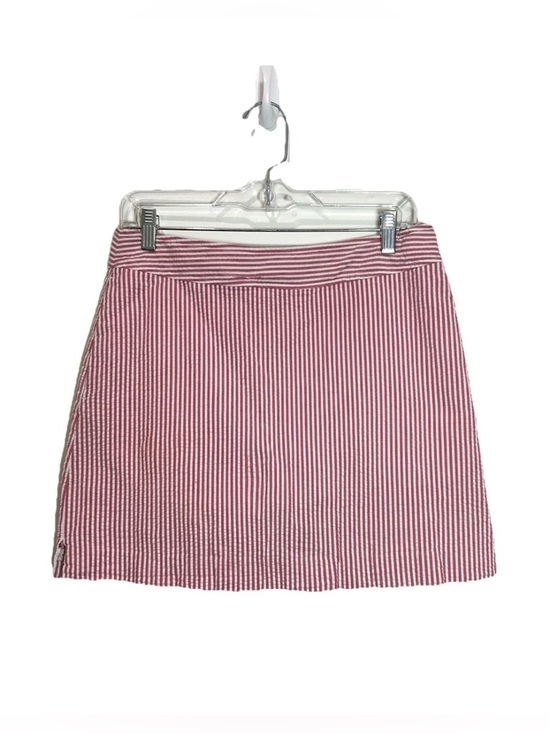 Dresses & Skirts - Vineyard Vines Skort Size 6 Pink White Seersucker Pockets Striped Preppy Coastal